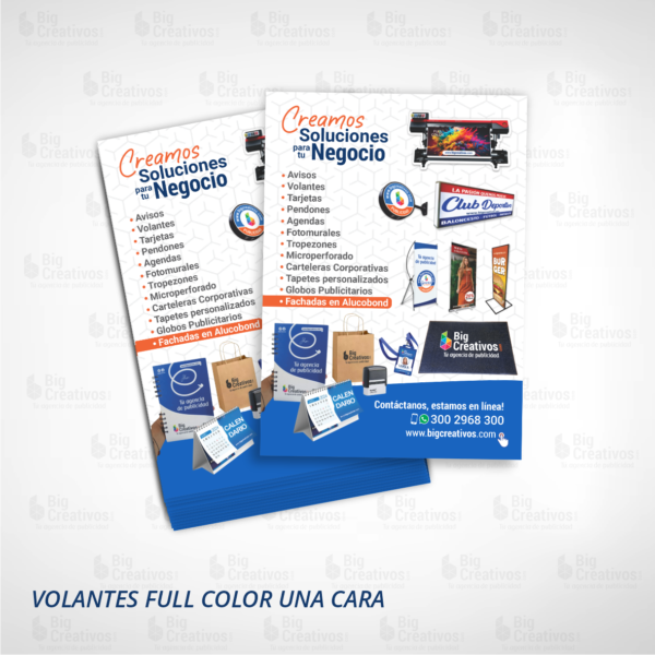 Volantes publicitarios a full color